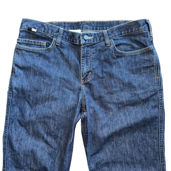 Carhartt Women FR Jeans 14 Regular Original Fit CAT 2 Flame Resistant Blue Denim - Picture 3 of 11